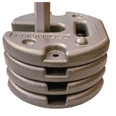 tērauda telts svars