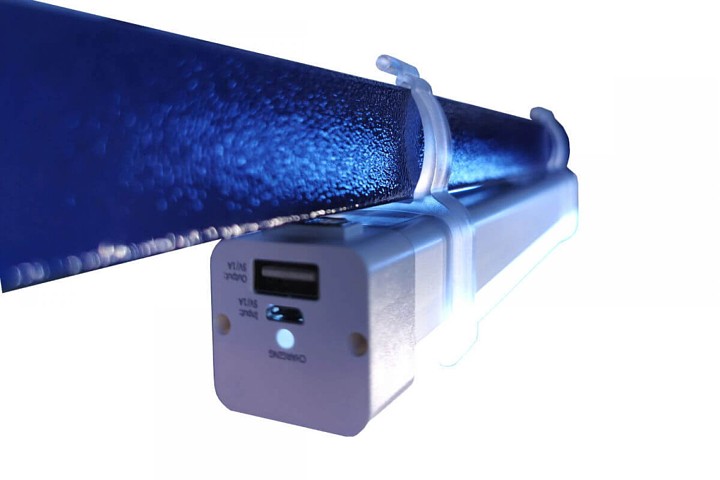 Svinību telts ar gaismu