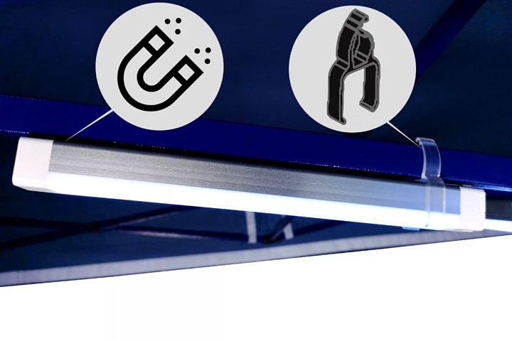 ballīšu telts apgaismojums